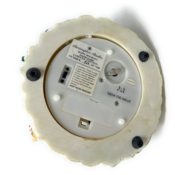 Christopher Radko Snow Globe Vtg Happy Holidays Christmas Limited Edition - Picture 3 of 3